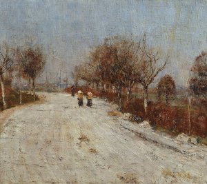 The Road to Gelmeroda by Christian Rohlfs Oil Painting