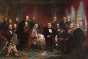 Washington Irving and his Literary Friends at Sunnyside by Christian Schussele Oil Painting