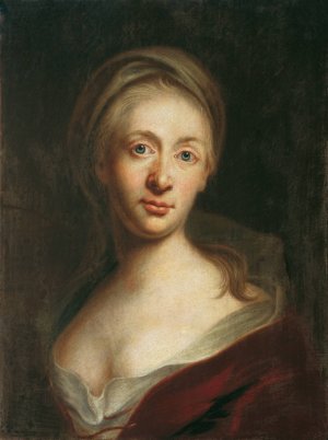 Damenbildnis by Christian Seybold Oil Painting