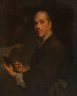 Selbstbildnis Christian Seybold by Christian Seybold Oil Painting