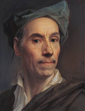 Self-Portrait by Christian Seybold Oil Painting