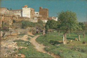 From Sevilla in Spain by Christian Skredsvig Oil Painting