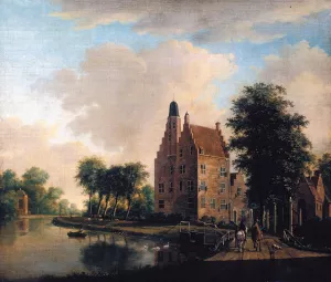 Huis Oudaen, Near Breukelen by Christian Zepp Oil Painting