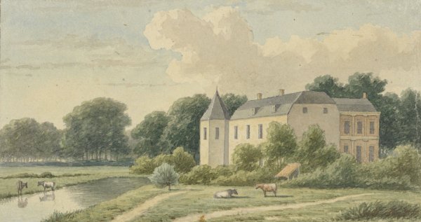 Main Product Photo of Het Hof te Borculo  Painting by Christianus Hendricus Hein