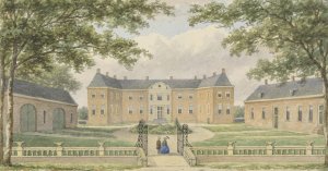 Het Huis Ampsen, bij Lochem by Christianus Hendricus Hein Oil Painting