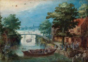 Summer Landscape by Christoffel Van Den Berghe Oil Painting