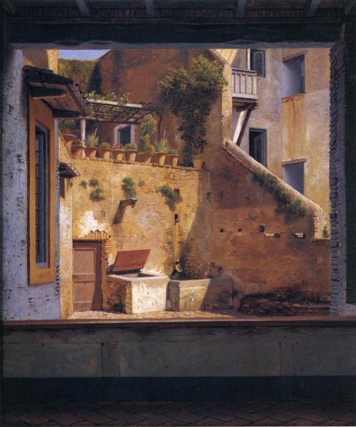 A Courtyard in Rome