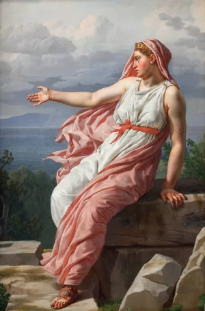 Alcyone's Farewell to her Husband. From Ovid's Metamorphoses, Song XI by Christoffer Wilhelm Eckersberg Oil Painting