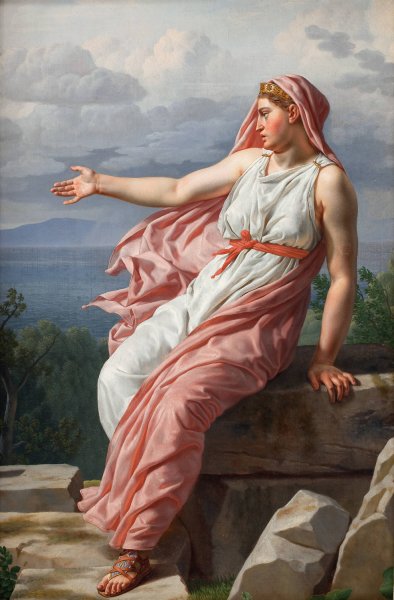 Alcyone's Farewell to her Husband. From Ovid's Metamorphoses, Song XI  by Christoffer Wilhelm Eckersberg - Hand-Painted Oil Painting Reproduction