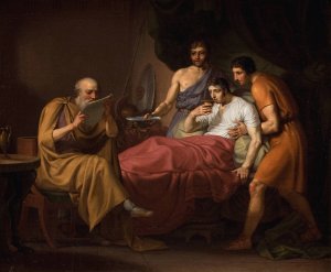 Alexander The Great On His Sickbed by Christoffer Wilhelm Eckersberg Oil Painting