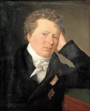 Juristen og statsmanden Anders Sandoe orsted Oil painting by Christoffer Wilhelm Eckersberg