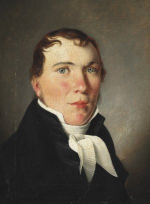 Portraet af kobmand Ipsen by Christoffer Wilhelm Eckersberg Oil Painting