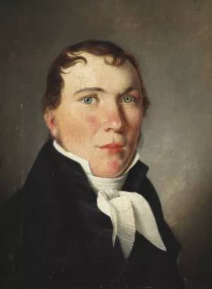 Portraet af kobmand Ipsen by Christoffer Wilhelm Eckersberg Oil Painting