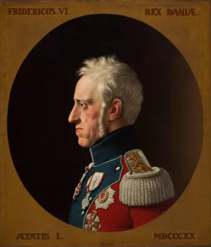 Portrait Of Frederik 6 by Christoffer Wilhelm Eckersberg Oil Painting