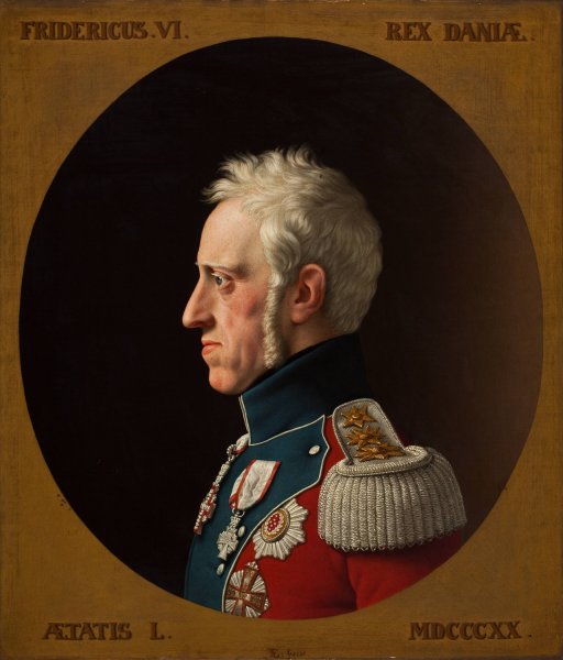 Portrait Of Frederik 6  by Christoffer Wilhelm Eckersberg - Hand-Painted Oil Painting Reproduction