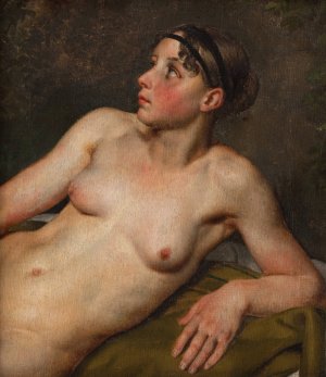 Reclining Female Nude by Christoffer Wilhelm Eckersberg Oil Painting