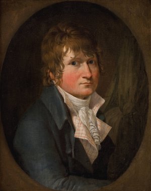 Self-Portrait by Christoffer Wilhelm Eckersberg Oil Painting