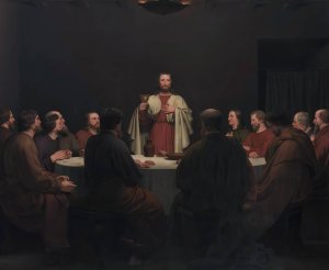 The Last Supper by Christoffer Wilhelm Eckersberg Oil Painting