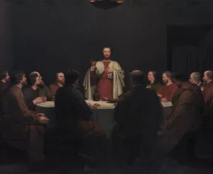 The Last Supper by Christoffer Wilhelm Eckersberg Oil Painting