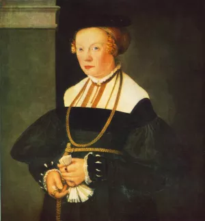 Portrait of Felicitas Seiler painting by Christoph Amberger