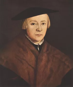 Young Man in Fur Oil painting by Christoph Amberger