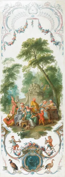 La boisson chaude Oil painting by Christophe Huet