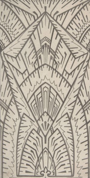 Design drawing by Christopher Dresser Oil Painting