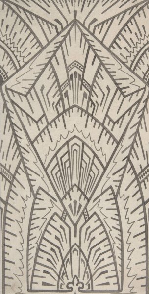 Design drawing  by Christopher Dresser - Hand-Painted Oil Painting Reproduction