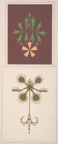 Design drawing  by Christopher Dresser - Hand-Painted Oil Painting Reproduction