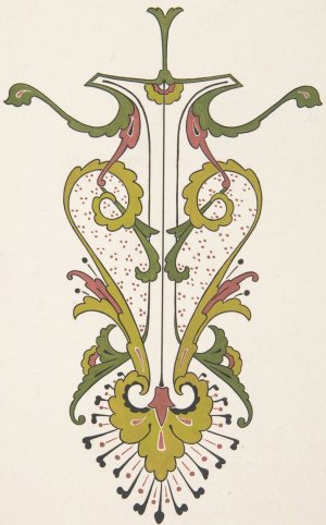 Design drawing by Christopher Dresser Oil Painting