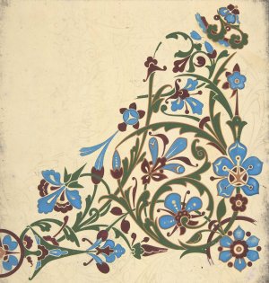 Design for a Floral Pattern by Christopher Dresser Oil Painting