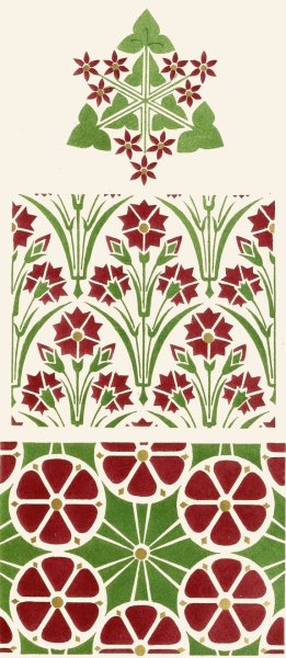 The Art of Decorative Design pl04  by Christopher Dresser - Hand-Painted Oil Painting Reproduction