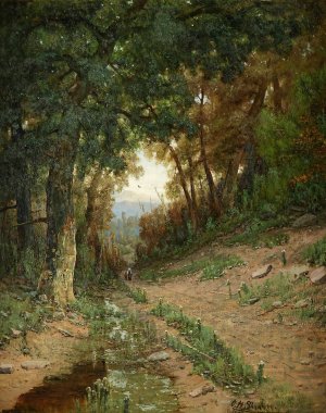 Path in the White Mountains by Christopher H. Shearer Oil Painting