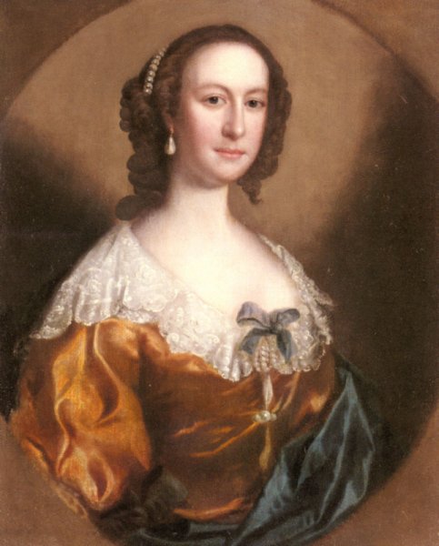 Portrait of Alderman William Peareth 1704-1775; And His Wife Anne Jennens by Christopher Steele - Hand-Painted Oil Painting Reproduction