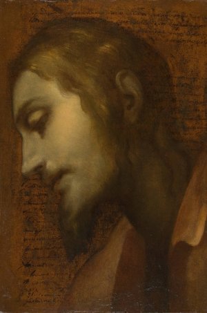 Head of Christ by Cigoli (Ludovico Cardi) Oil Painting