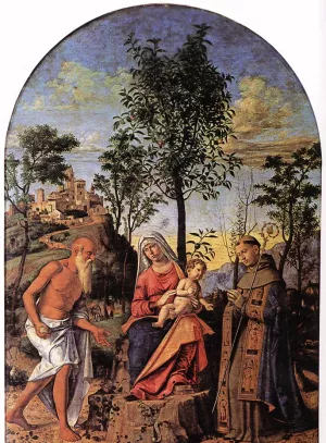 Madonna of the Orange Tree Oil painting by Cima Da Conegliano