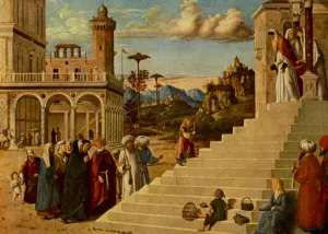The Presentation of the Virgin by Cima Da Conegliano Oil Painting