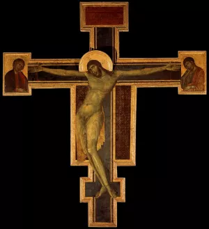 Crucifix painting by Cimabue