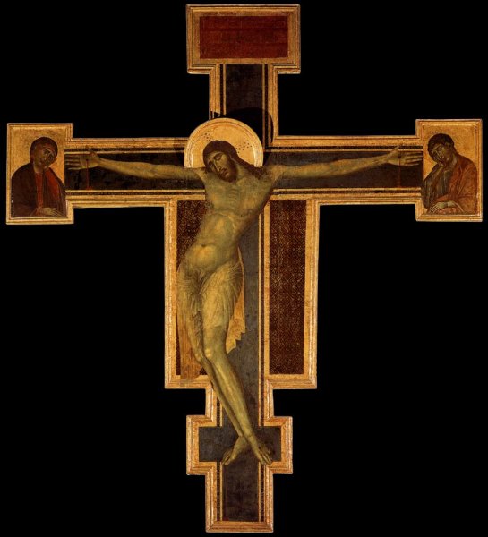 Crucifix by Cimabue - Hand-Painted Oil Painting Reproduction