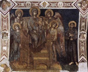 Madonna Enthroned with the Child, St Francis and Four Angels