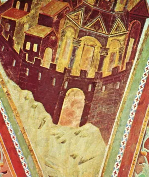 St Luke Detail painting by Cimabue