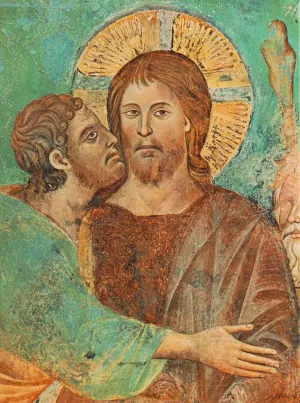 The Capture of Christ Detail #1 by Cimabue - Oil Painting Reproduction
