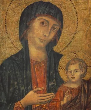 The Madonna in Majesty Maesta by Cimabue Oil Painting