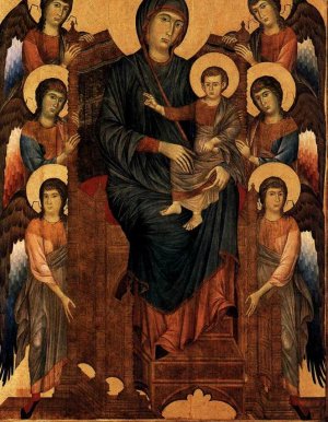 Virgin Enthroned with Angels