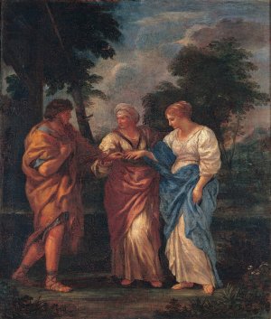 Biblical Wedding by Ciro Ferri Oil Painting