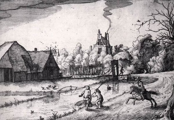 Main Product Photo of Jan Deyman's Country House and Orchard Painting by Claes Jansz Visscher The Younger