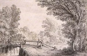 Landscape Oil painting by Claes Jansz Visscher The Younger