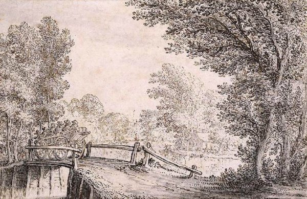 Main Product Photo of Landscape Painting by Claes Jansz Visscher The Younger