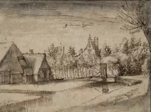Jan Deyman's Country House and Orchard Oil painting by Claes Jansz Visscher The Elder