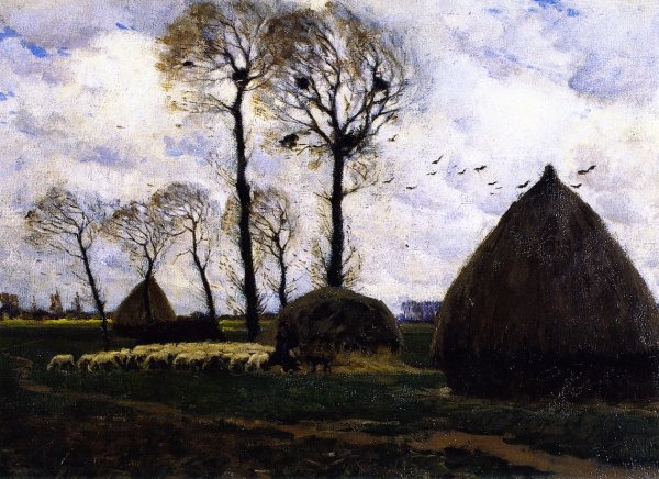 Main Product Photo of A Windy Day Painting by Clarence Gagnon